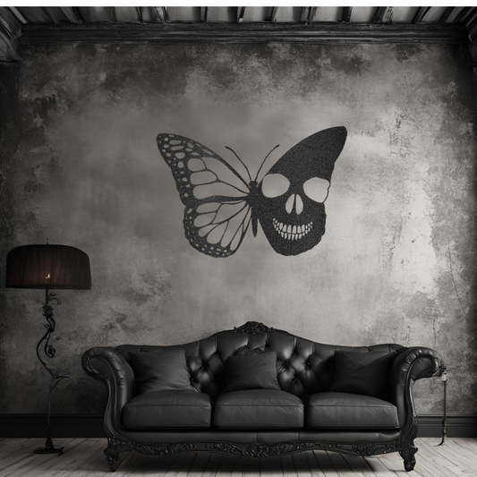 Beauty and Death butterfly wall art