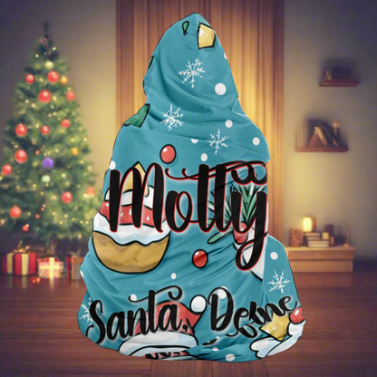 Dear Santa, Define 'nice. Personalized Hooded Blanket