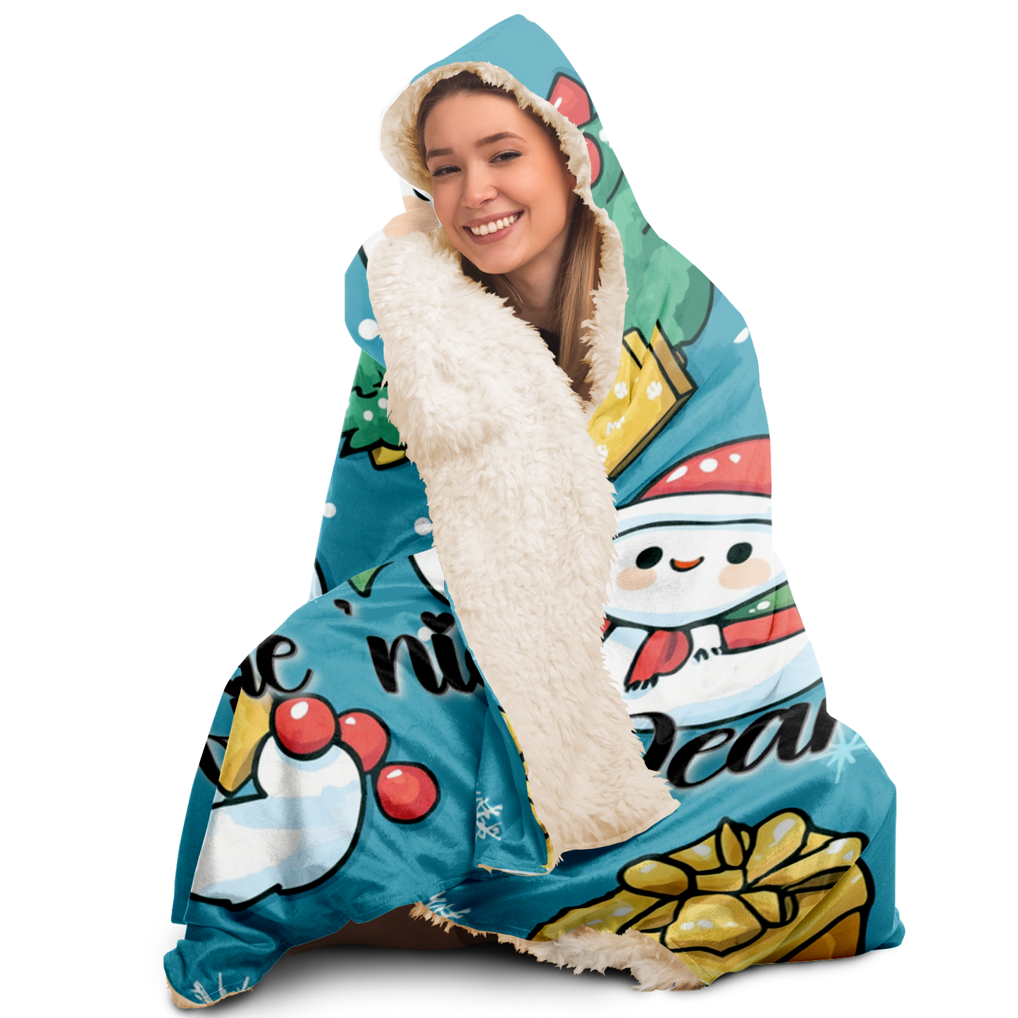 Dear Santa, Define 'nice. Personalized Hooded Blanket