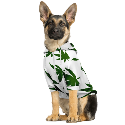 Custom Dog Zip-Up Hoodie - Weed