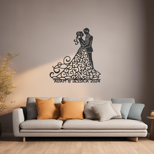Forever Dance with custom names wall art
